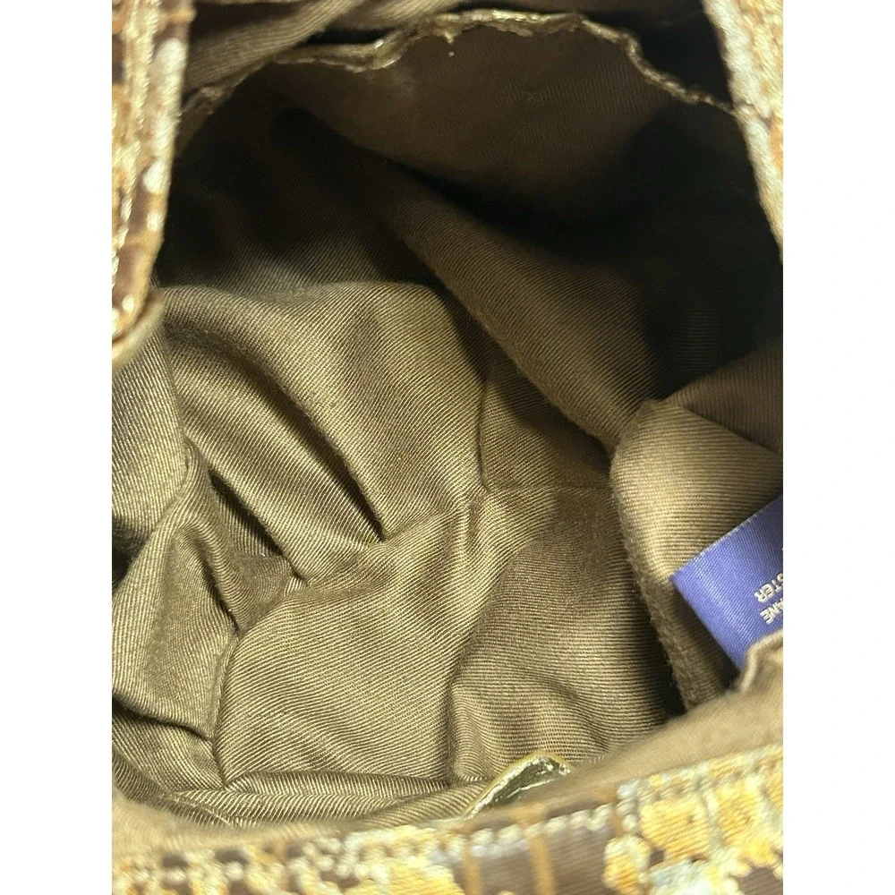 Gold Metallic Oversized Bag Braided Handle Gold Metallic‎ Snakeskin Hobo Purse